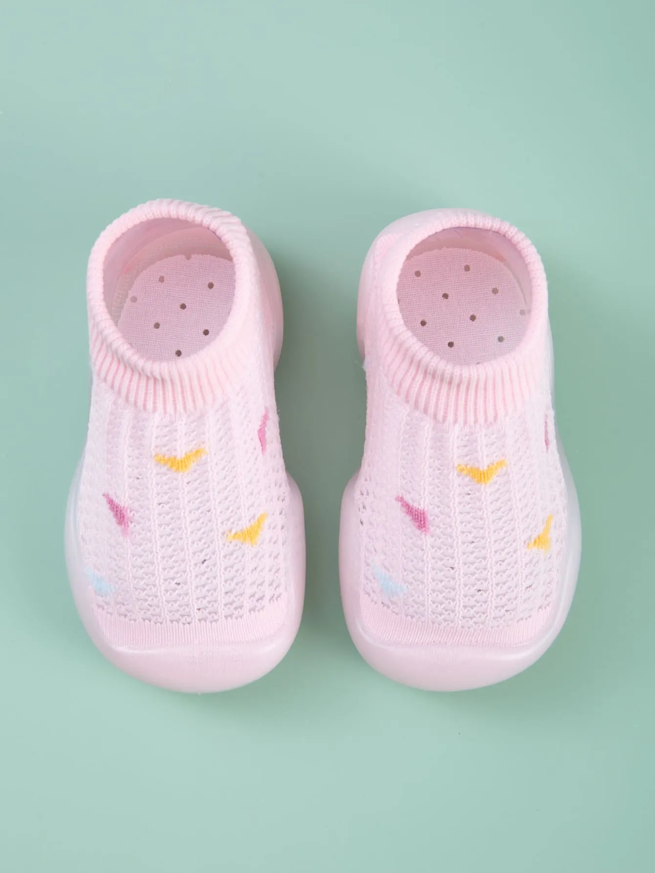 Baby Girl Knit High Top Slip On Sneakers