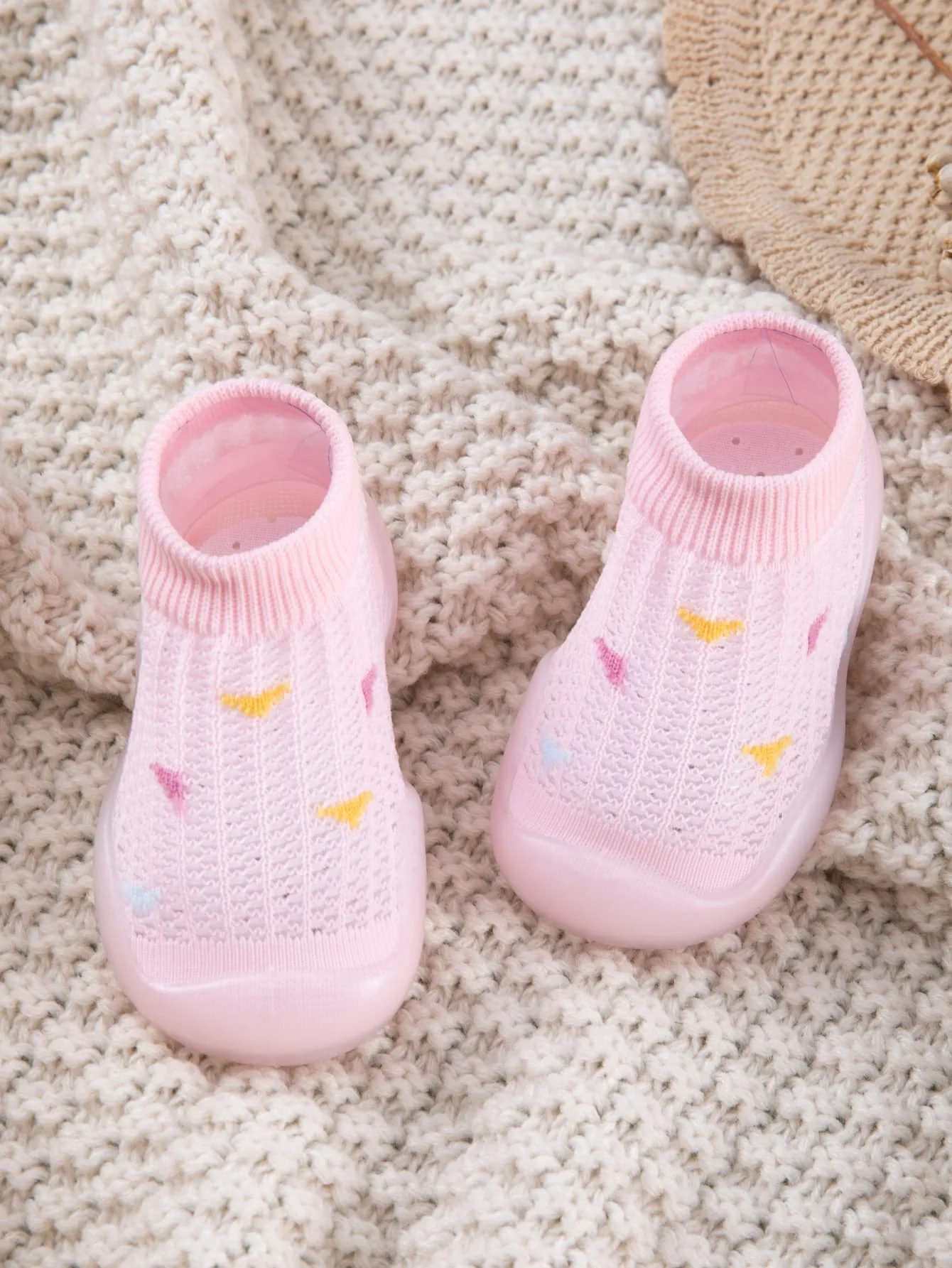 Baby Girl Knit High Top Slip On Sneakers