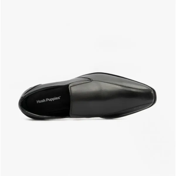 ELLIS Boys Leather Slip On Shoes Black