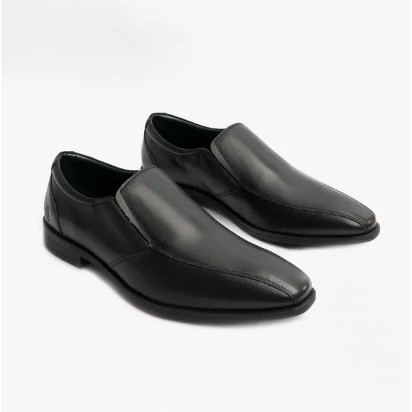 ELLIS Boys Leather Slip On Shoes Black
