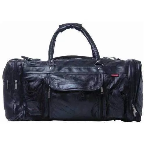 Genuine Leather 22-1/2" Gym Bag