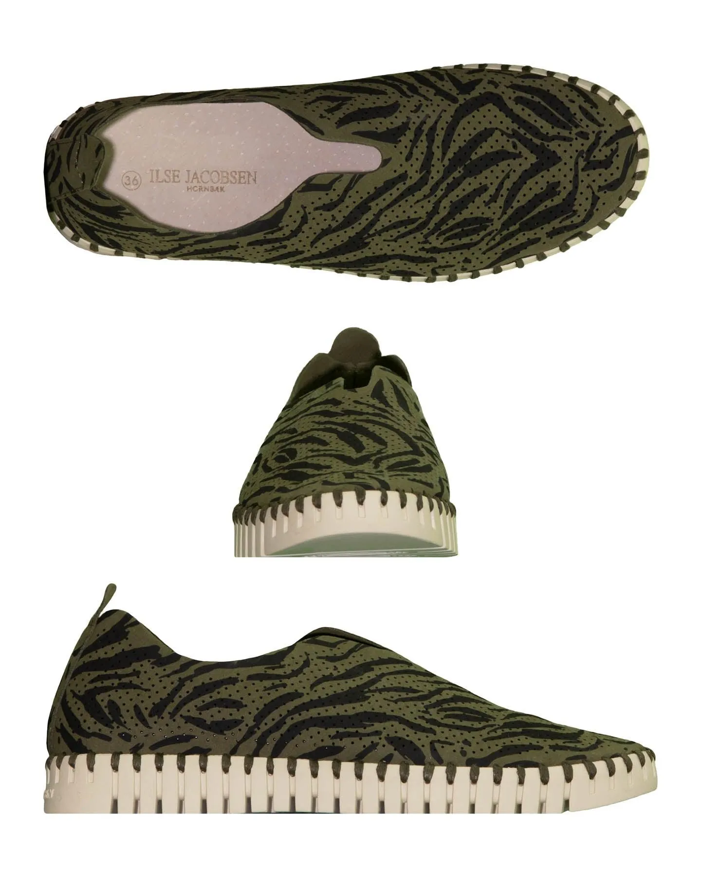 Tulip Zebra Print Slip-On Sneakers
